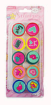 Штампики дитячі 25 мм Сердечка набір 10 штук