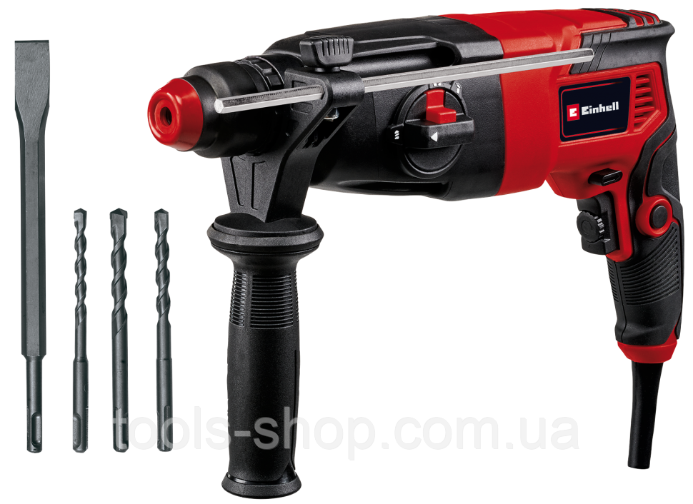 Потужний електричний перфоратор Einhell TC-RH 620 4F Kit : 620 Вт, 2.2 Дж, 1250 об/хв, 5200уд/хв