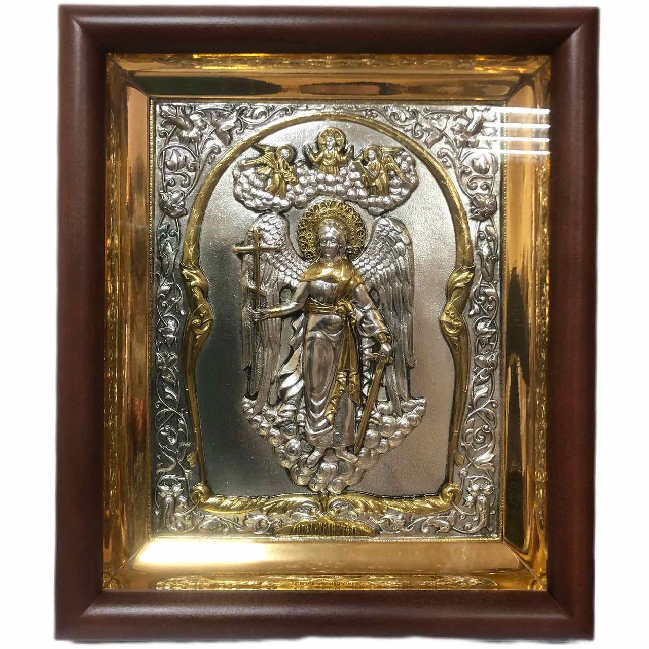 Ікона Ангел Хранитель з піднятими Крилами, срібло 25*29*5 см