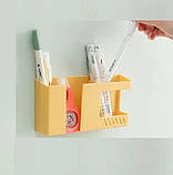 Підвісний органайзер тримач для смартфона пульта настінний бежевий, фото 3