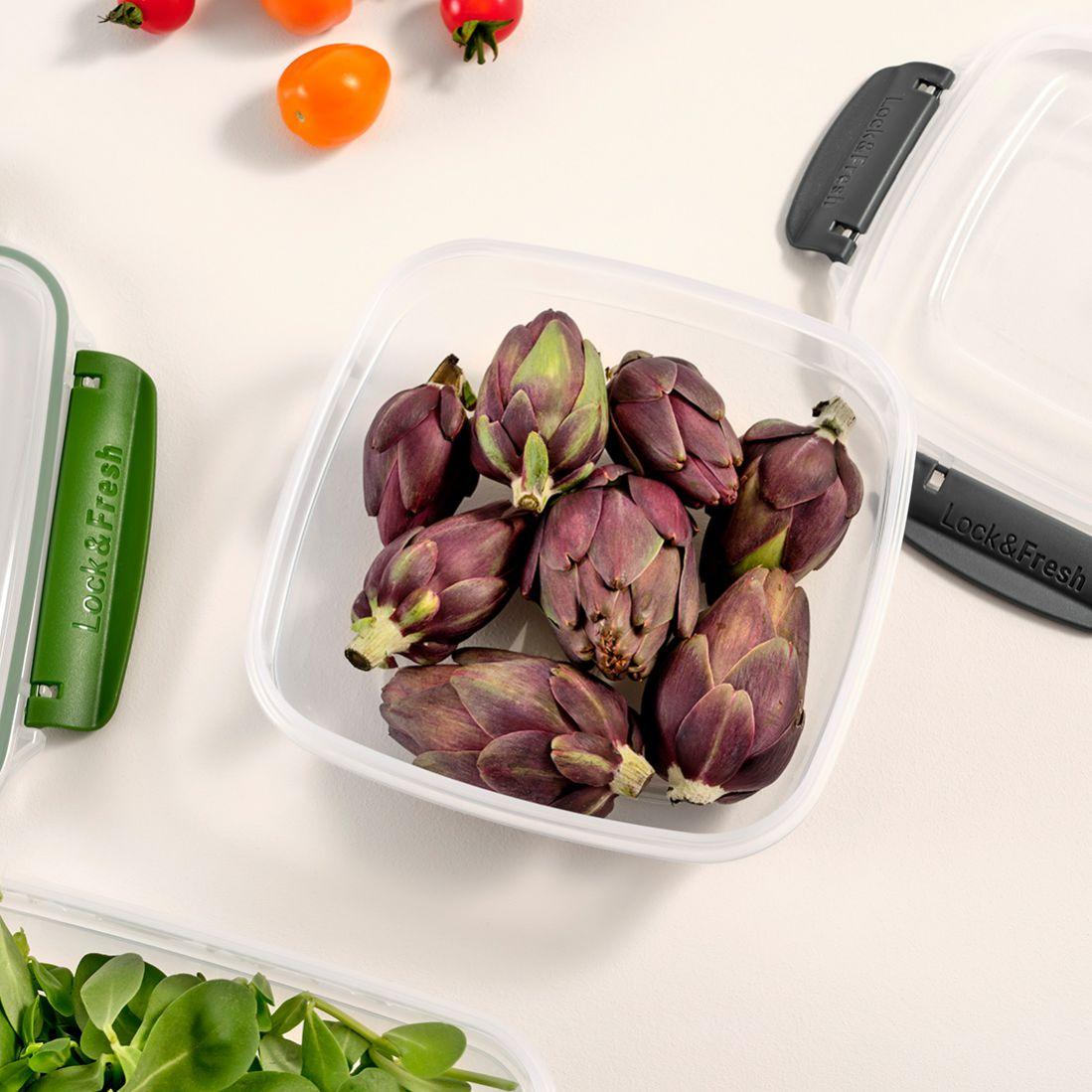 Пластиковий квадратний квадратний харчовий контейнер 1,025л 30823 Dunya