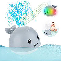 Кит спрей, що світиться з фонтаном Іграшка для ванни з розпилювачем води Іграшка для купання маленьких дітей