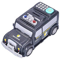 Детская игрушка-копилка инкассаторская машина Электронная копилка-сейф с кодовым замком Игрушка для мальчика
