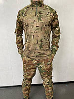 Форма военная летняя с боевой рубашкой мультикам рип стоп костюм тактический убакс + штаны CoolMax