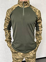 Убакс военный летний CoolMax уставной мм14 боевая рубашка рип стоп пиксель хаки