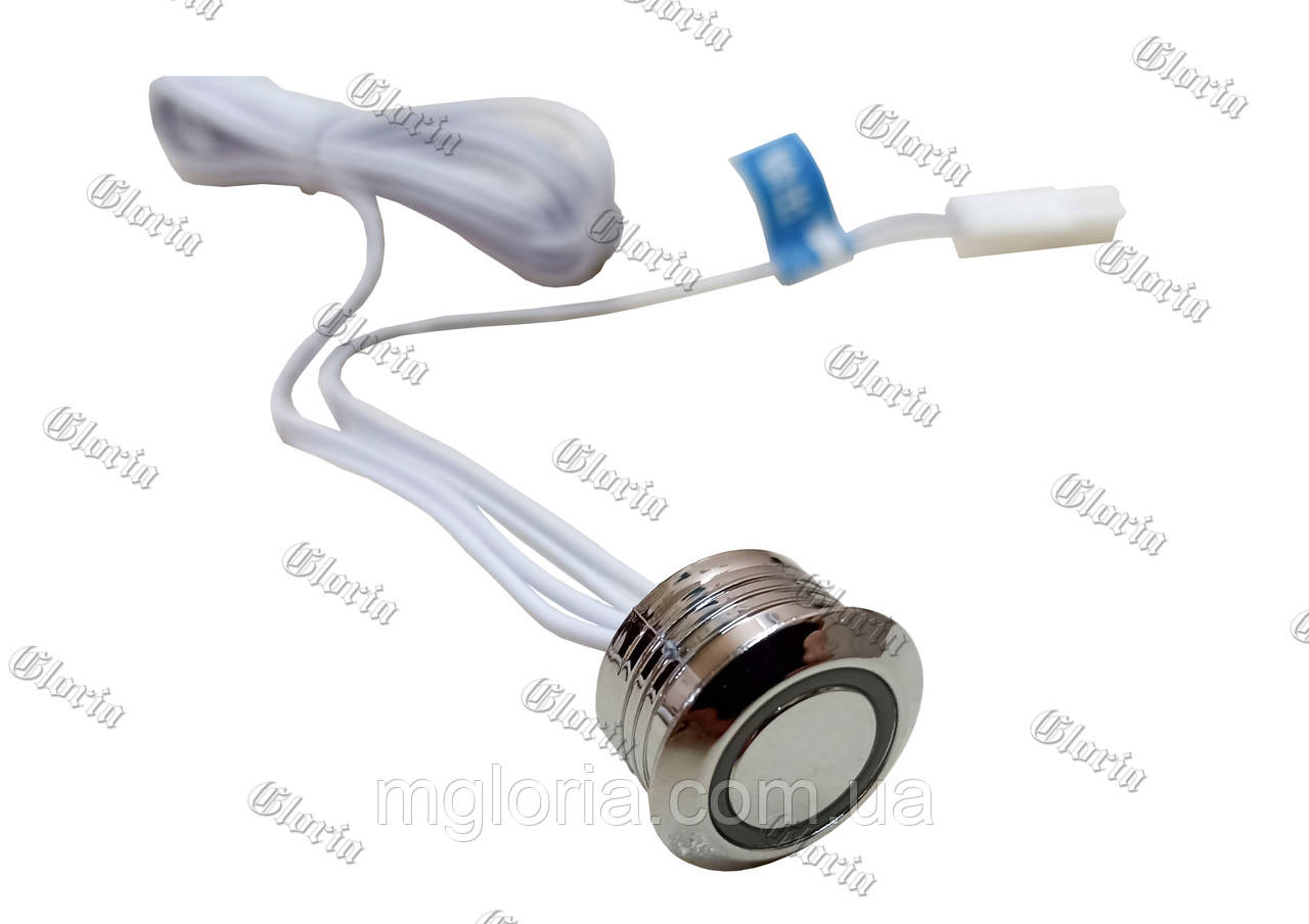 Сенсорна кнопка з димером 12V для LED стрічки (блакитний індикатор), фото 1