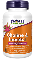 Now Foods choline inositol 500 мг 100 капсул холин и инозитол