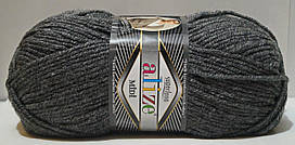 Нитки пряжа для в'язання напіввовна SUPERLANA MIDI СуперЛана Міді від ALIZE Алізе № 182 - ср.серий меланж