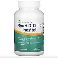 Міо + і D-хіро інозитол, Fairhaven Health Myo + D-Chiro Inositol 120 капсул