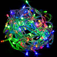 Новорічна гірлянда "Зірка-LED" 20 метрів - 300 лампочок - різнокольорові