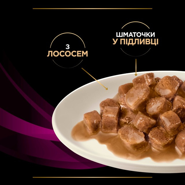 Pro Plan | Veterinary Diets UR Urinary Кусочки в подливке с лососем для кошек, пауч 85г - фото 5 - id-p1714663906