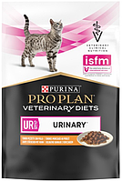 СРОК ДО 06.24 Pro Plan Veterinary Diets UR Urinary Кусочки в подливке с курицей для кошек, пауч 85г