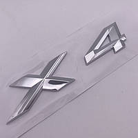 Эмблема (наклейка, шильдик, логотип, буквы) крышки багажника X4 BMW (БМВ) хром
