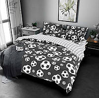 Подростковое постельное белье Футбольный мяч Бязь люкс MERISET - Подростковый 1,5 на резинке