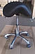 Стілець сідло майстра без спинки табурет на коліщатках з регулюванням висоти стілець для лікаря стоматолога 1022AY, фото 6
