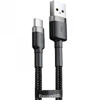 USB Cable Baseus Cafule Type-C (CATKLF-AG1) Black 0.5 m