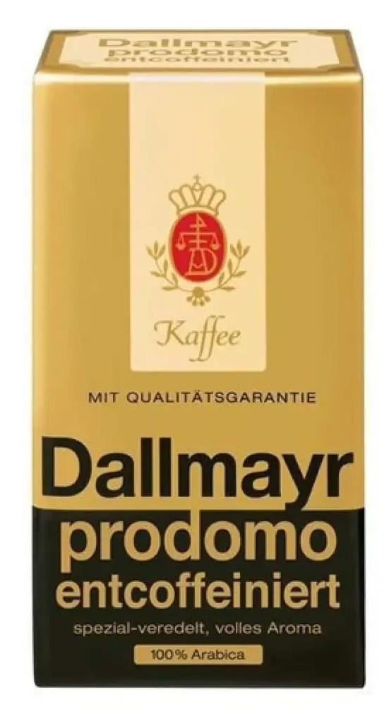 Оригінал! Кава мелена БЕЗ КОФЕЇНУ Dallmayr Prodomo Entcoffeiniert 500г