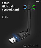 Wi-Fi сетевой адаптер приемник RTL8188 USB для ПК компьютера ноутбука, T2 беспроводной сети, скорость 150Мб/с