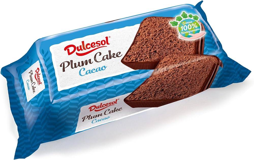 Бісквітний шоколадний кекс зі смаком сливи Dulcesol Plum Cake Cacao 400 г Іспанія