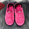 Тапочки чуні жіночі домашні Белста малинові велюрові закриті із задником 2956, фото 8