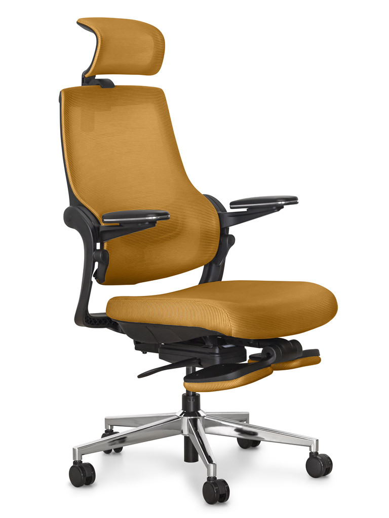 Комп'ютерне крісло Mealux Y-565 жовтогарячий