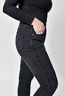 Теплые джинсы джеггенсы женские Ласточка с карманами на байке (синий, черный) БАТАЛ 6XL, 7XL,8XL.