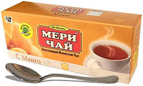 Мері Чай чорний Манго 25 пакетиків упакований в Індії