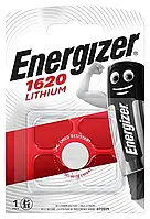 Батарейка Energizer CR1620 Lithium литиевая дисковая, 1шт на блистере