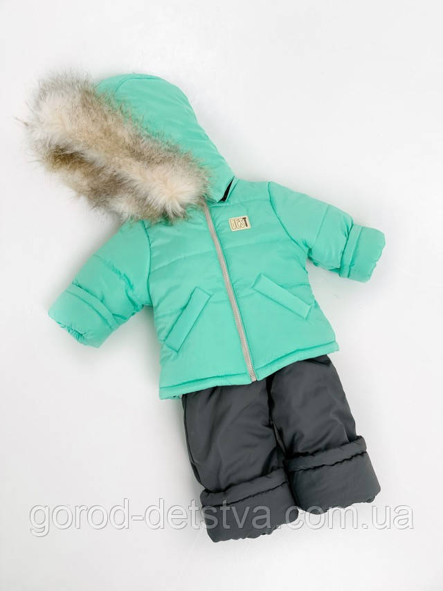 Дитячий зимовий костюм на ріст 80 90 100 110 см дитячий зимовий комбінезон від року, фото 1