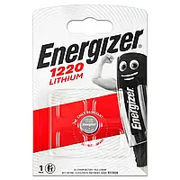 Батарейка Energizer CR1220 Lithium литиевая дисковая, 1шт на блистере