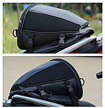 Сумка на багажник заднє сидіння мотоцикла мотосумка, фото 9