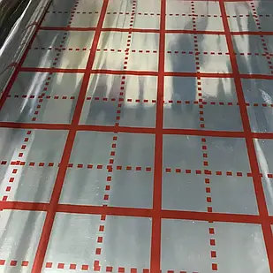 Плівка для теплої підлоги фольгована ITAL 105мкр з розміткою