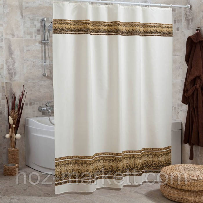 Штора у ванну тканинна Міранда Sahmaran 180 х 200 см, фото 1