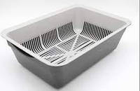 Туалет Дніпр глибокий із сіткою 40*27*13 см (кольори в асортименті)