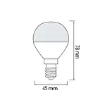 Лампочка світлодіодна E14 6W 4200К (білий нейтральний). Horoz Electric "ELITE", фото 2