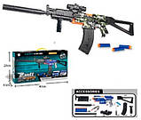 Дитячий автомат 334BC M416 94 см, глушник, USB, акумулятор, 20 м'яких патронів, приклад, глушник, 2 кольори, фото 2