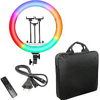 Кільцева LED-лампа RL-18RGB 45 см 220 V 3 кріп.тел. + пульт + чохол ORG