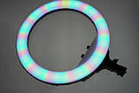 Кільцева LED-лампа RL-18RGB 45 см 220 V 3 кріп.тел. + пульт + чохол ORG, фото 10