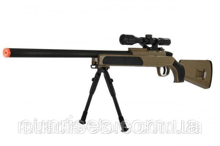 Игрушечная детская металическая снайперская винтовка CYMA ZM51T с пульками и прицелом 110 см - фото 7 - id-p2011538963