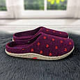 Капці жіночі кімнатні фетрові для ламінату Inblu сливові 4228, фото 2