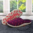 Капці жіночі кімнатні фетрові для ламінату Inblu сливові 4228, фото 5