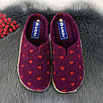 Капці жіночі кімнатні фетрові для ламінату Inblu сливові 4228, фото 6