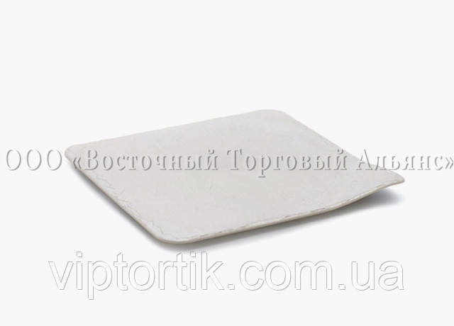 Таця пластикова КАМІНЬ БІЛИЙ — 11х11 см — 10 шт., фото 1