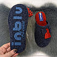 Капці жіночі кімнатні фетрові для ламінату Inblu сині 4288, фото 5