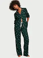 Фланелевая пижама р.XS Regular Victoria's Secret Flannel Long PJ Set