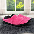 Тапочки чуні жіночі домашні Белста малинові велюрові закриті із задником 2956, фото 4