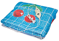 Электрическая простынь с подогревом 150х120см Electric blanket (Вишни) / Электропростынь терморегулятором