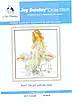 Набір для вишивання за нанесеною на канву схемою  "The girl with the crane". AIDA 14CT printed 44*49 см, фото 3