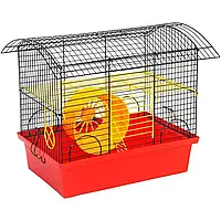 Клітка для гризунів Лорі Вагончик, 33х23х32 см, фарба, в асортименті (К077