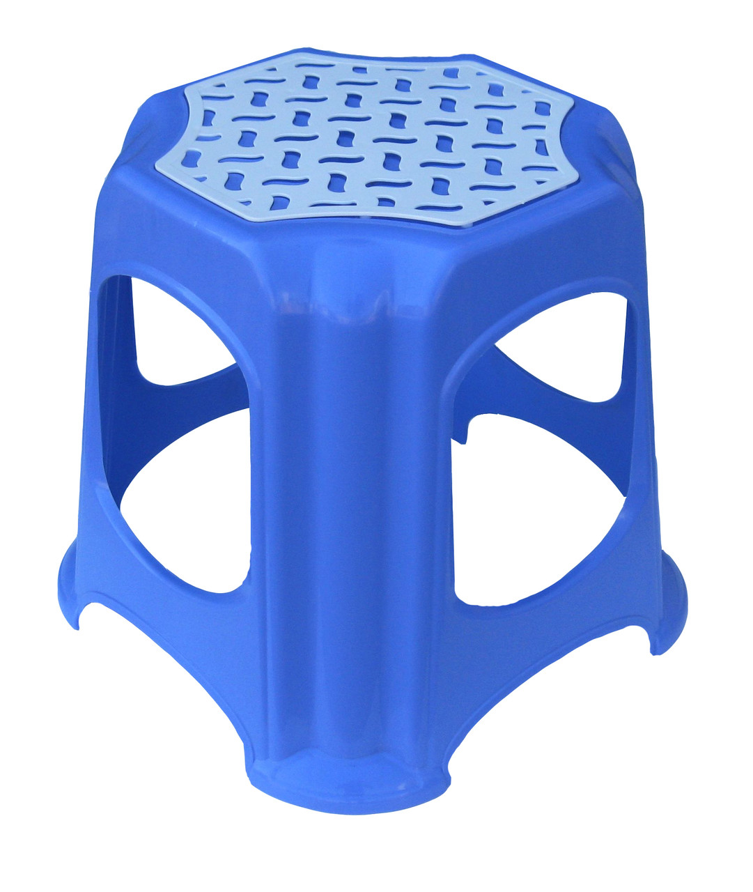 Табурет пластиковий малий блакитний, висота 32 см (Горизонт), фото 1